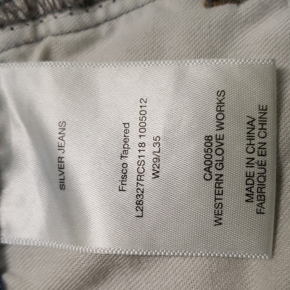 Silver Frisco Tapered high rise acid wash jeans with front seam - Picture 11 of 12